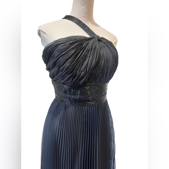 BCBG black Bead Embellished Silk Dress - Picture 3 of 8